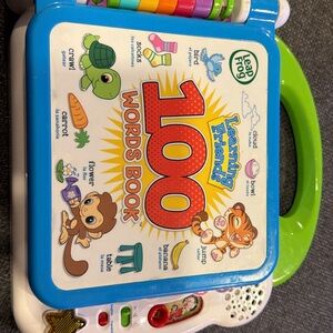 Leap frog Learning Friends 100 Words Book - Green , infants, toddler sounds word